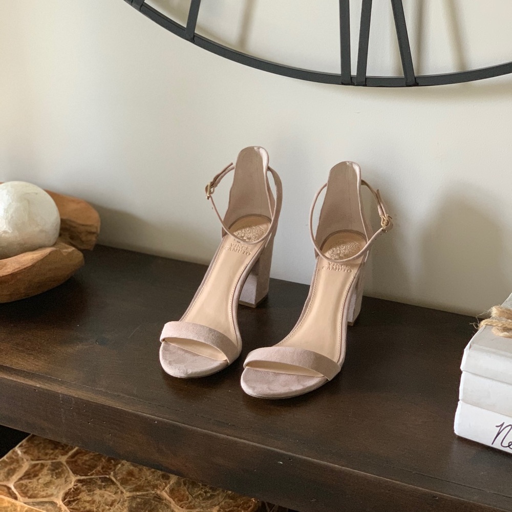 Nude Suede Heels